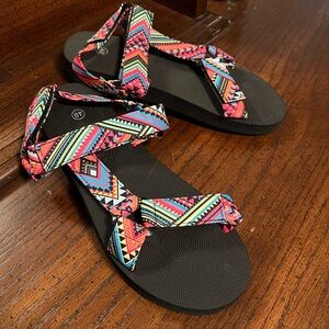 Colorful Geometric Women's Sandals